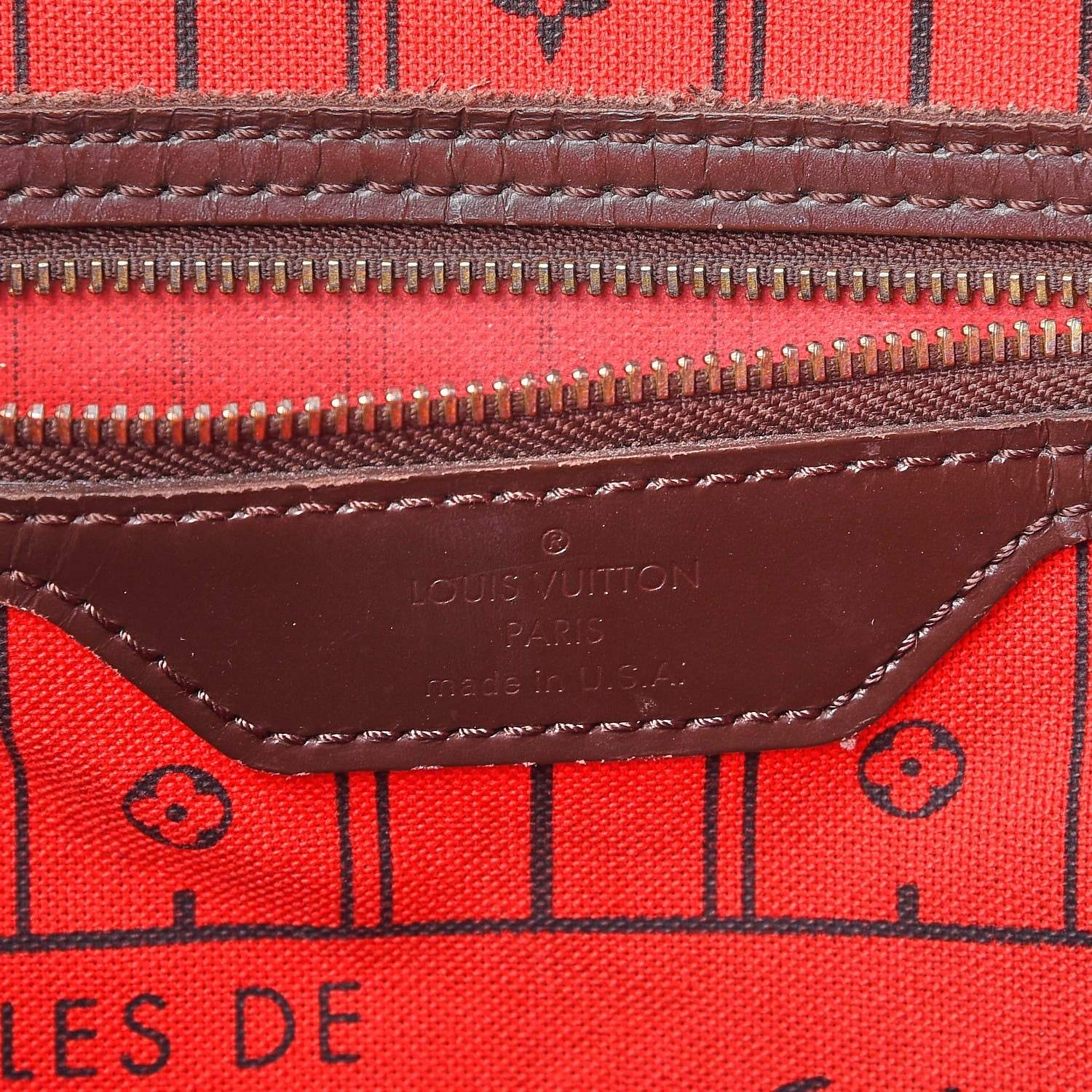 Louis Vuitton Damier Ebene Neverfull MM 6 of 20
