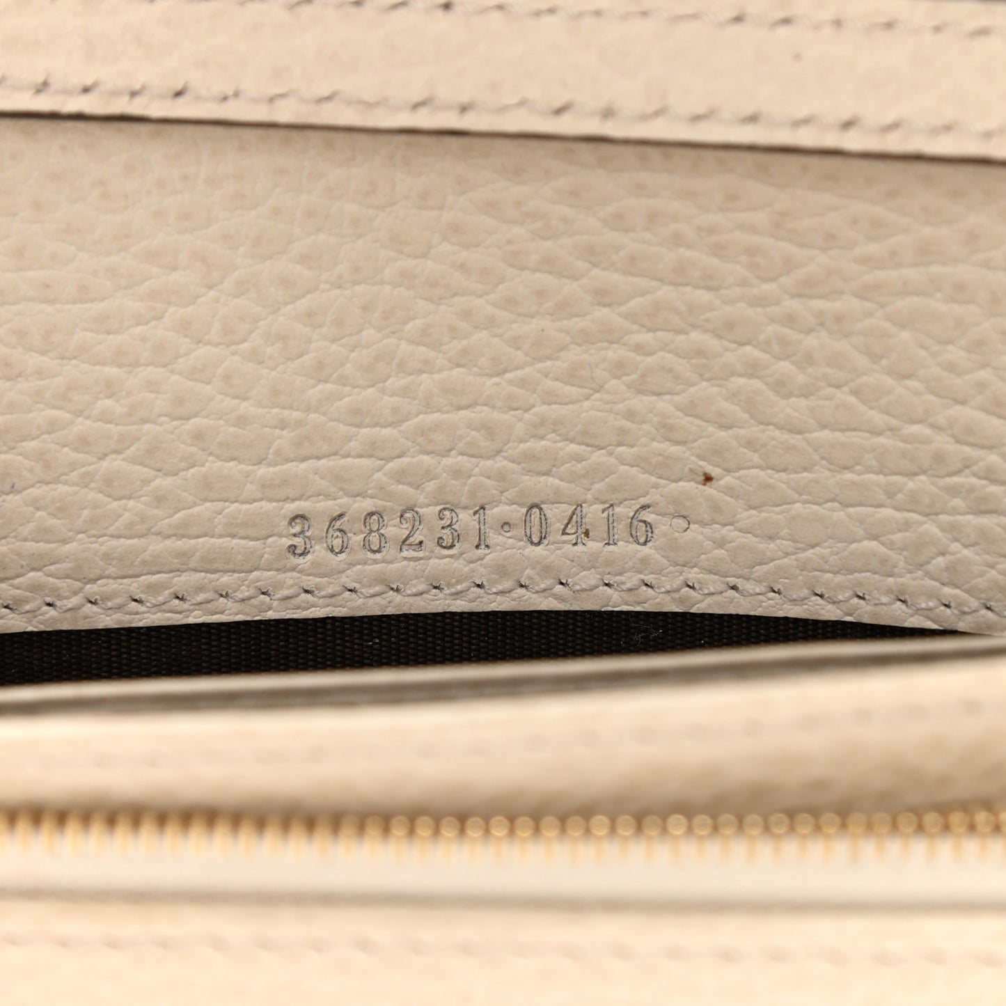 Dollar Calfskin Mini Swing Wallet Bag Mystic White