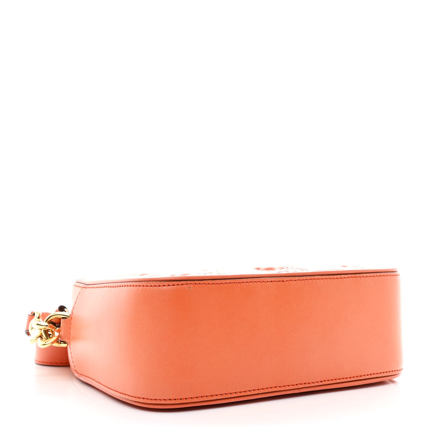 Gucci Calfskin GG Matelasse Shoulder Bag Spring Orange Natural 4 of 10