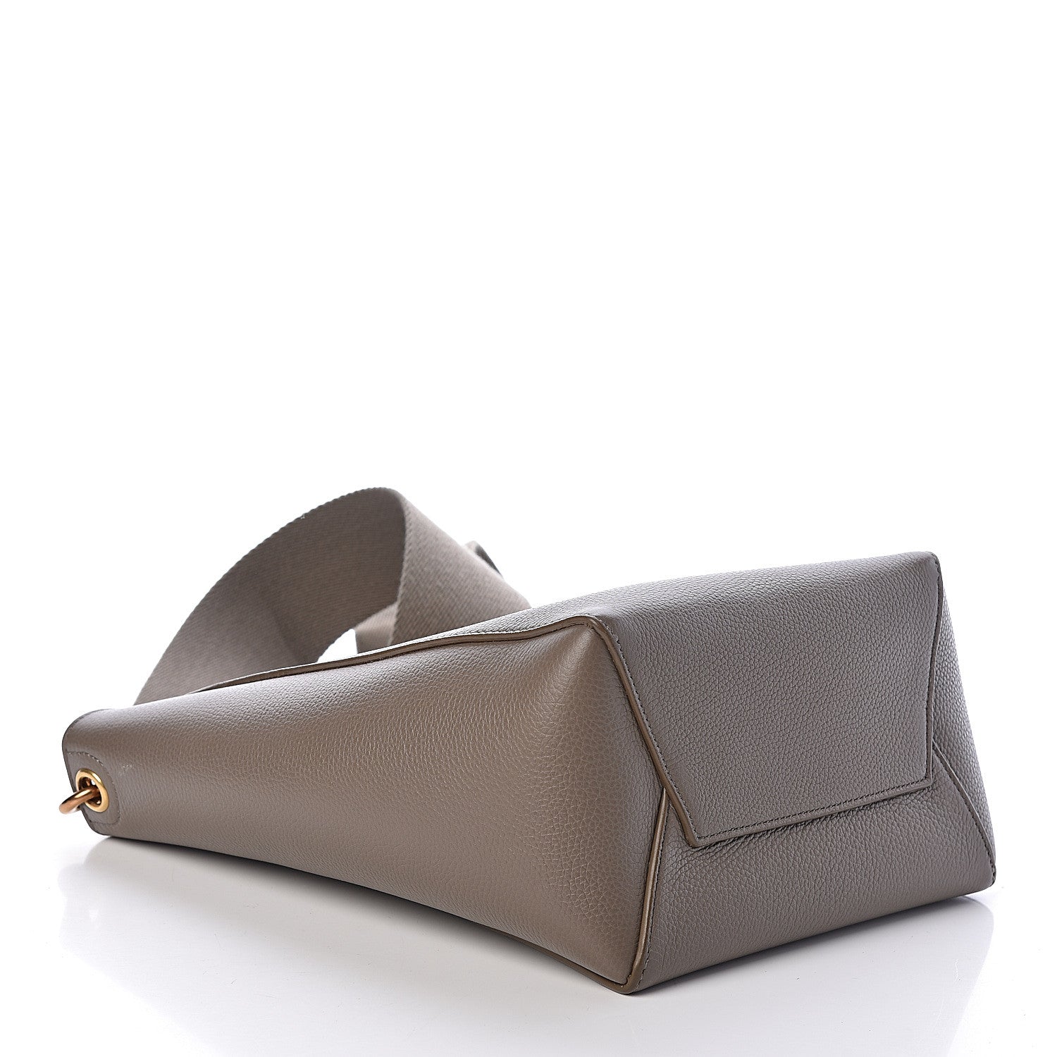 Celine Grained Calfskin Small Sangle Bucket Bag Taupe 4 of 8