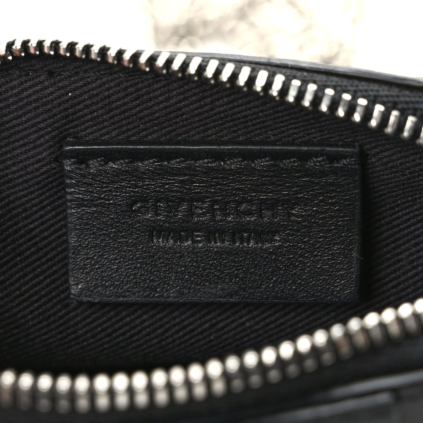 Lambskin Baby Antigona with Chain Black