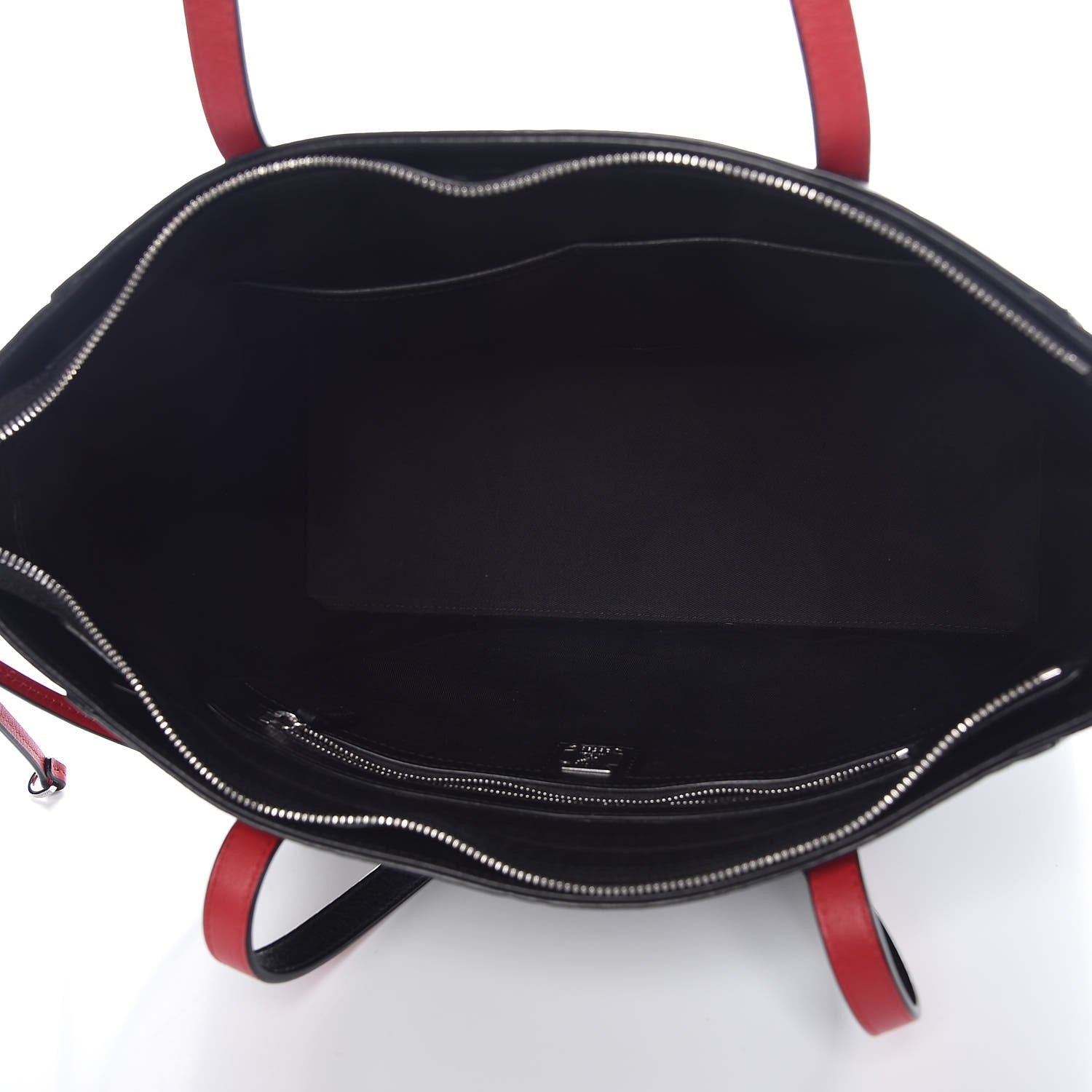MCM Calfskin Ottomar Monogram Medium Klara Shopper Tote Black 5 of 7