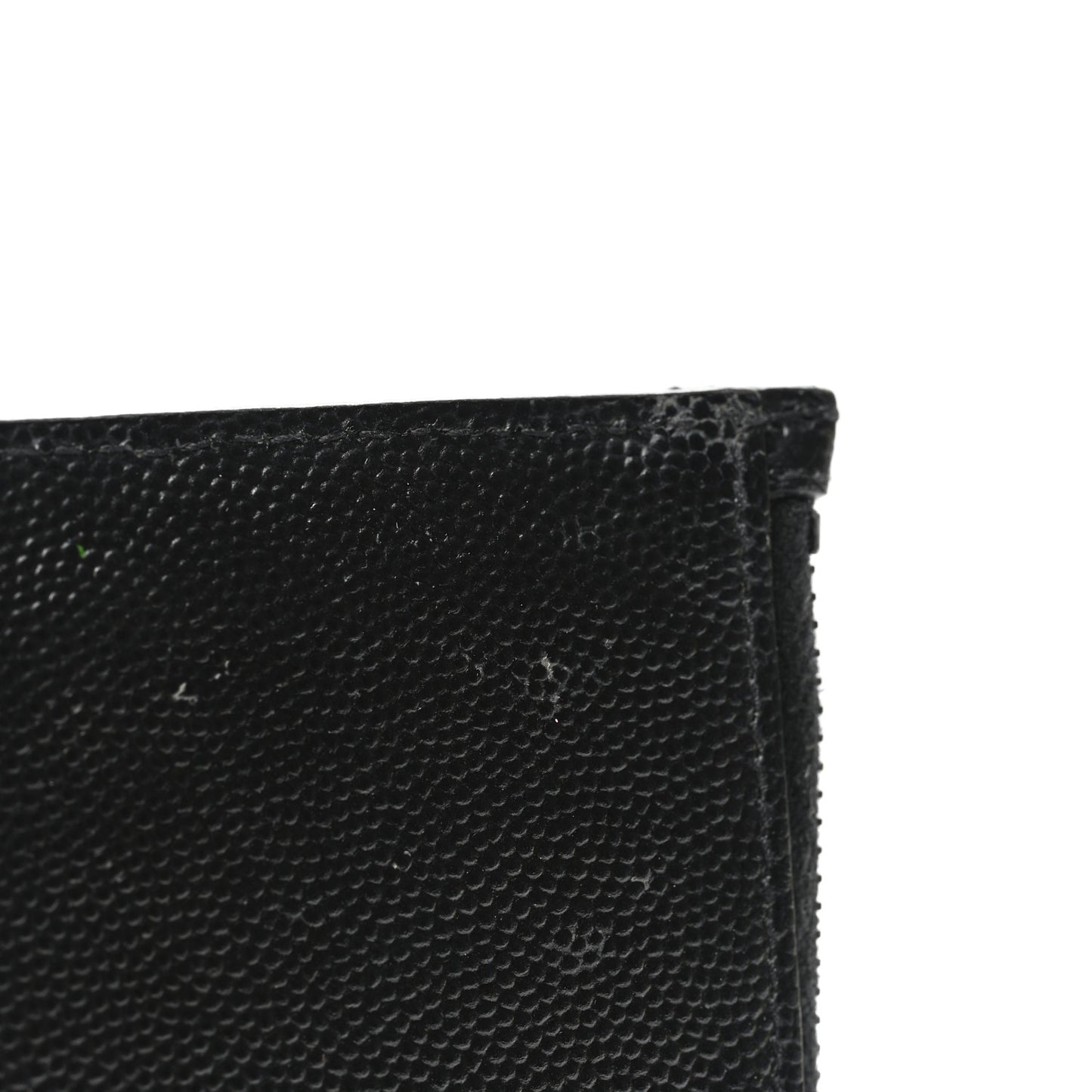 Grain De Poudre Matelasse Chevron Monogram Fragments Zippered Card Case Black