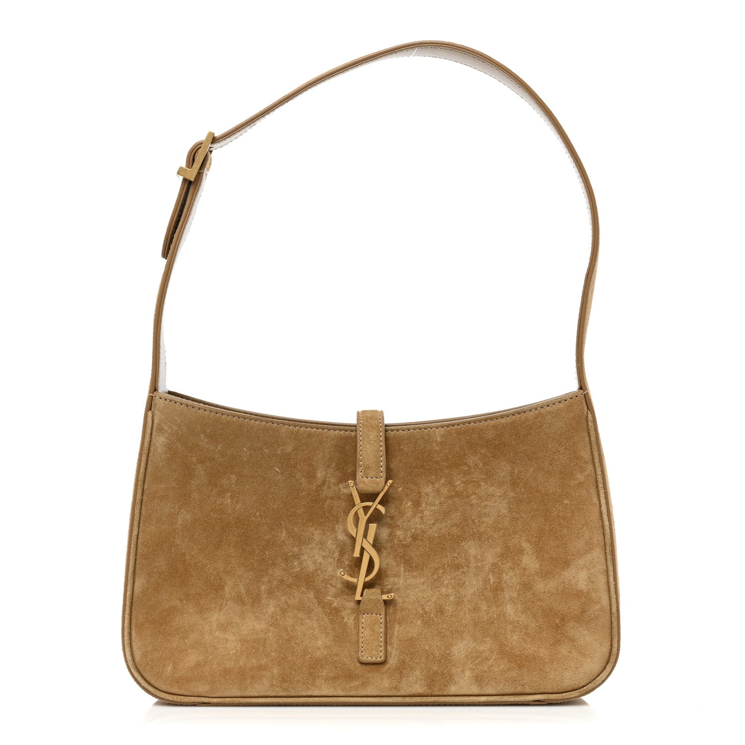 Saint Laurent Suede Calfskin Le 5 A 7 Hobo Beige 1 of 8