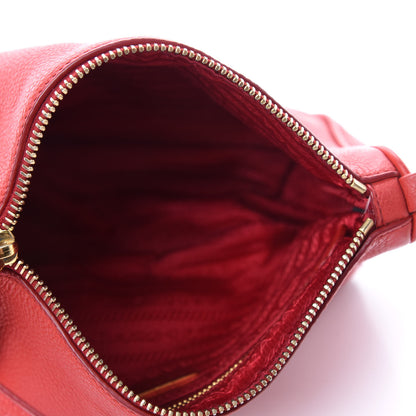 Prada Vitello Daino Pochette Bag Fuoco 5 of 11