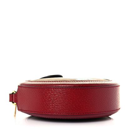 Gucci X DORAEMON Mini Vintage GG Supreme Monogram Mini Round Shoulder Bag Beige Cherry Red 4 of 17