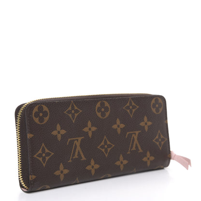 Louis Vuitton Monogram Clemence Wallet Rose Ballerine 2 of 8