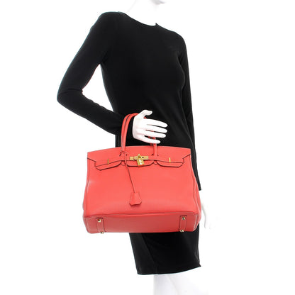 Hermes Togo Birkin 35 Rouge Pivoine 2 of 33