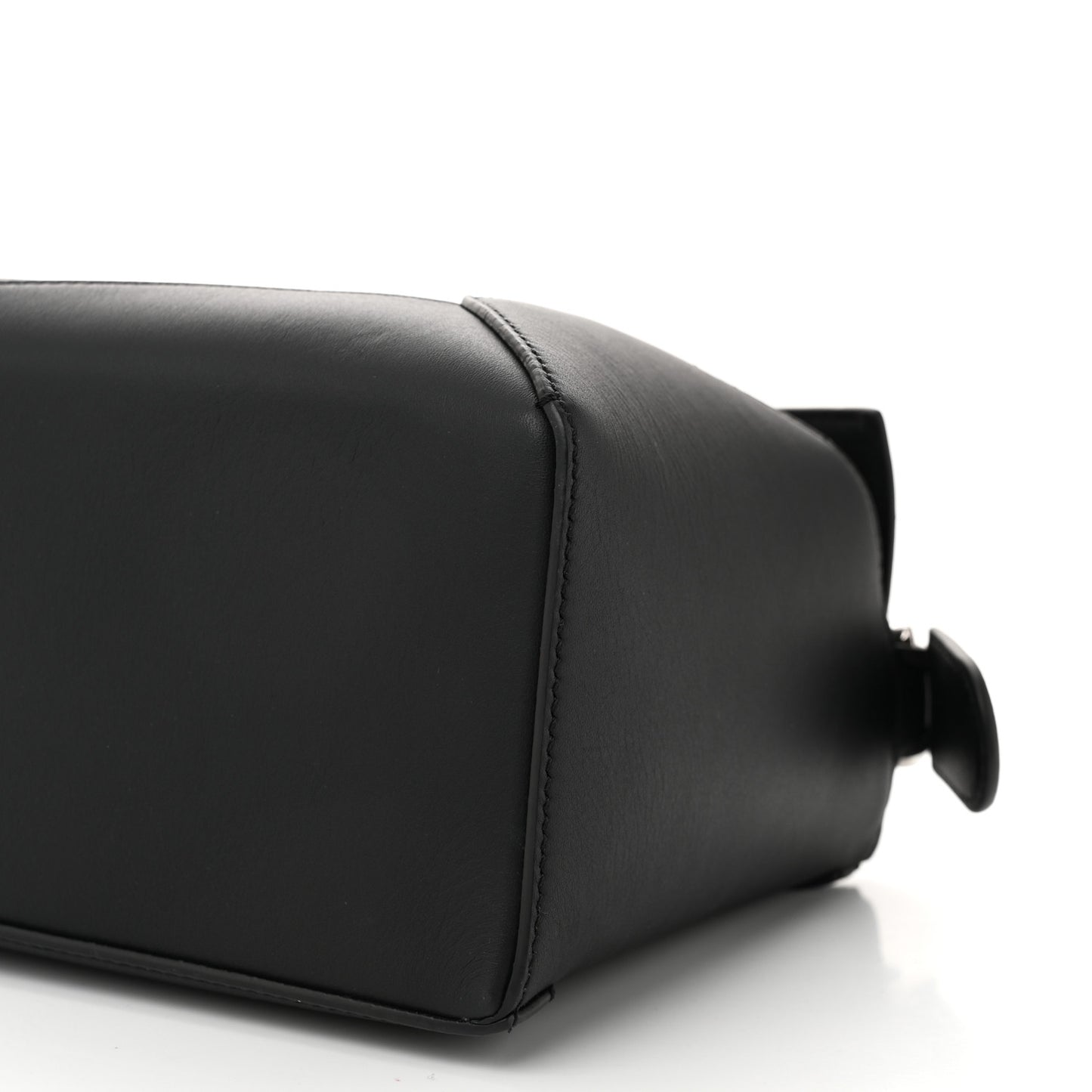 Calfskin Small Puzzle Edge Bag Black