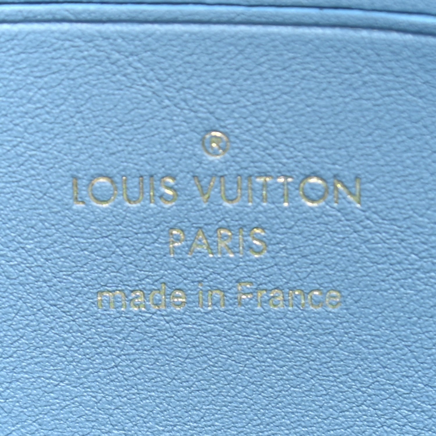 Louis Vuitton Embroidered Monogram Denim New Wave Zipped Pochette Blue 6 of 9