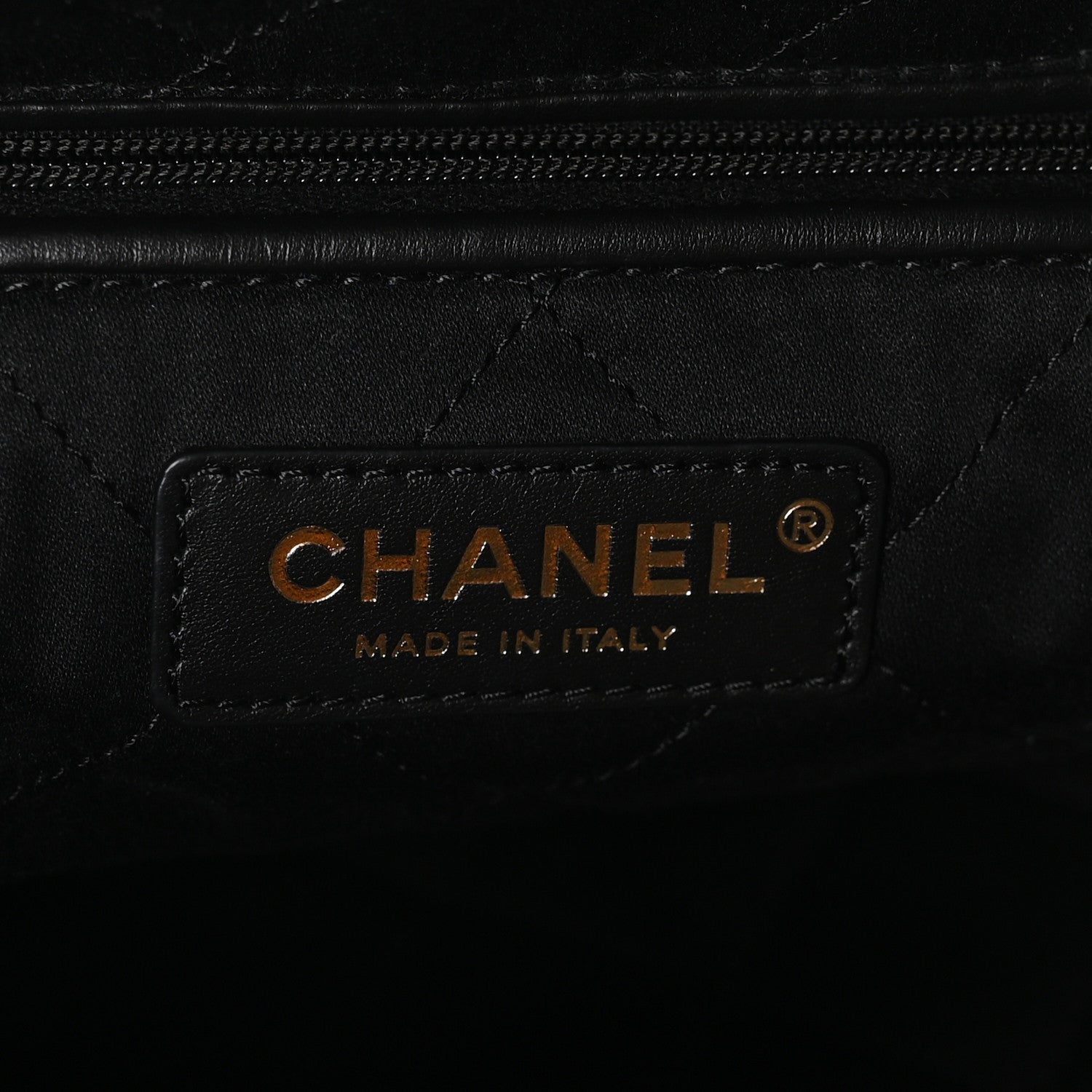 Chanel Shiny Calfskin Quilted Chanel 22 Black 6 of 10