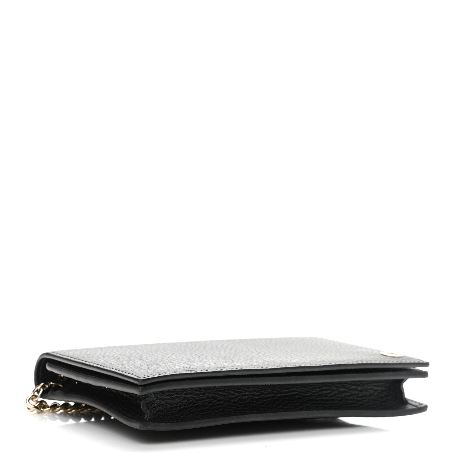 Gucci Dollar Calfskin Medium Betty Chain Wallet Black 3 of 9