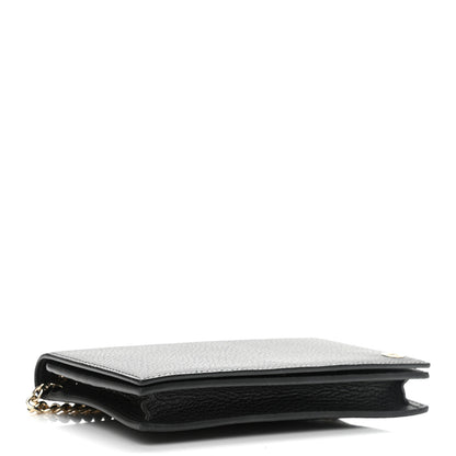 Gucci Dollar Calfskin Medium Betty Chain Wallet Black 3 of 9