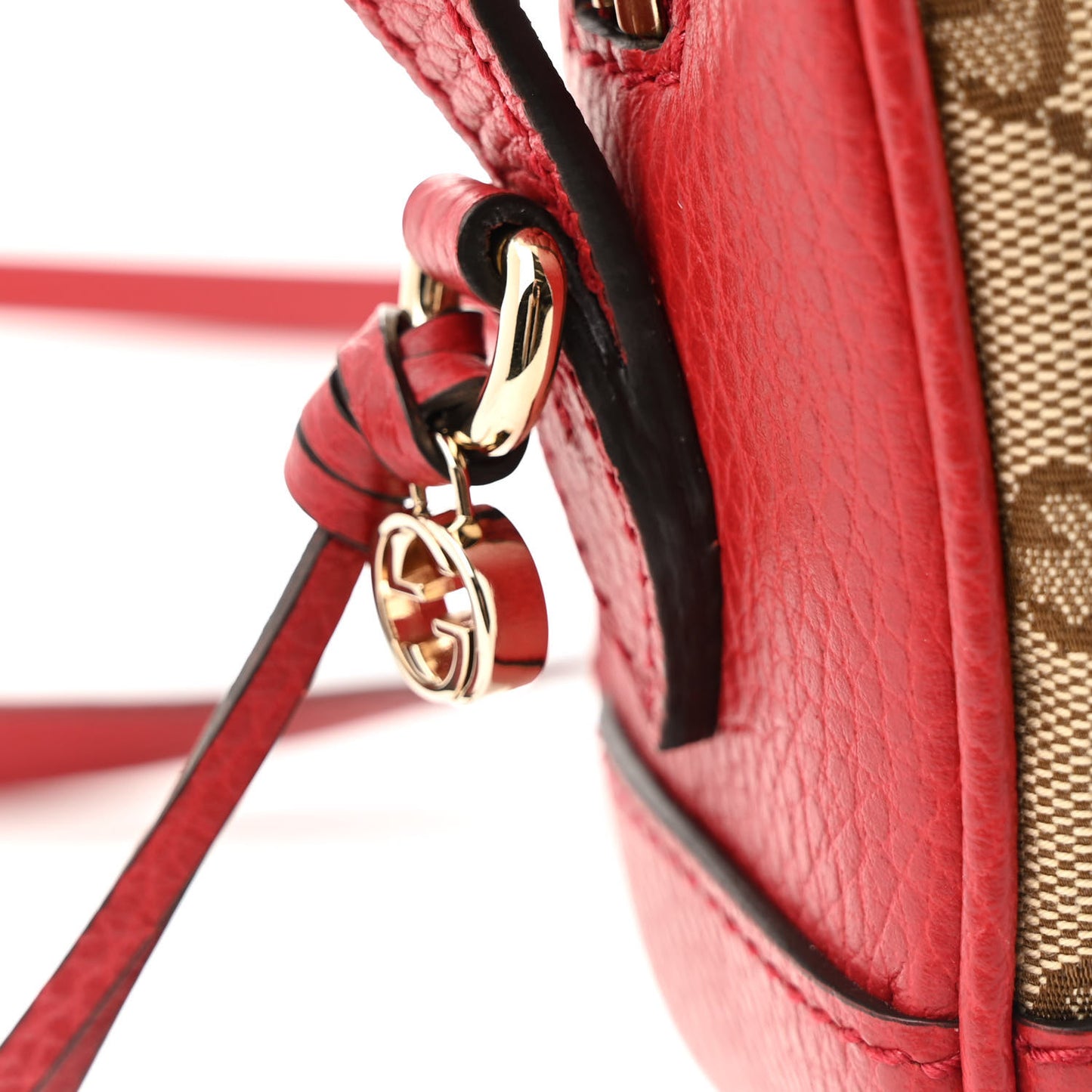 Monogram Mini Bree Messenger Bag Red