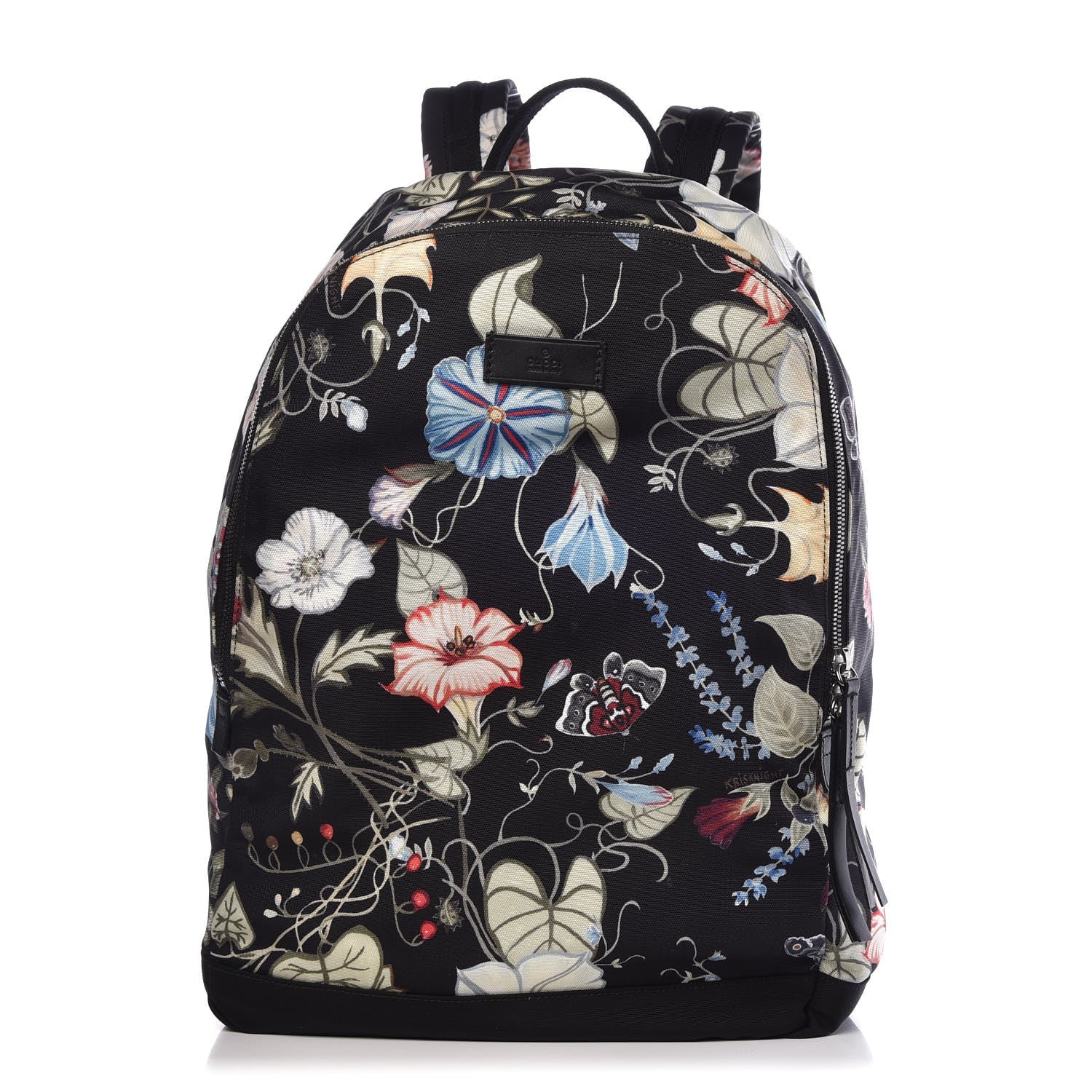 Gucci Canvas D-Active Flora Floral Knight Backpack Black 1 of 11