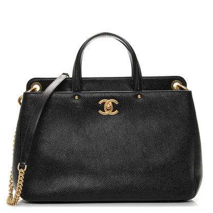 Chanel Grained Calfskin Large Shopping Tote Black 1 of 7