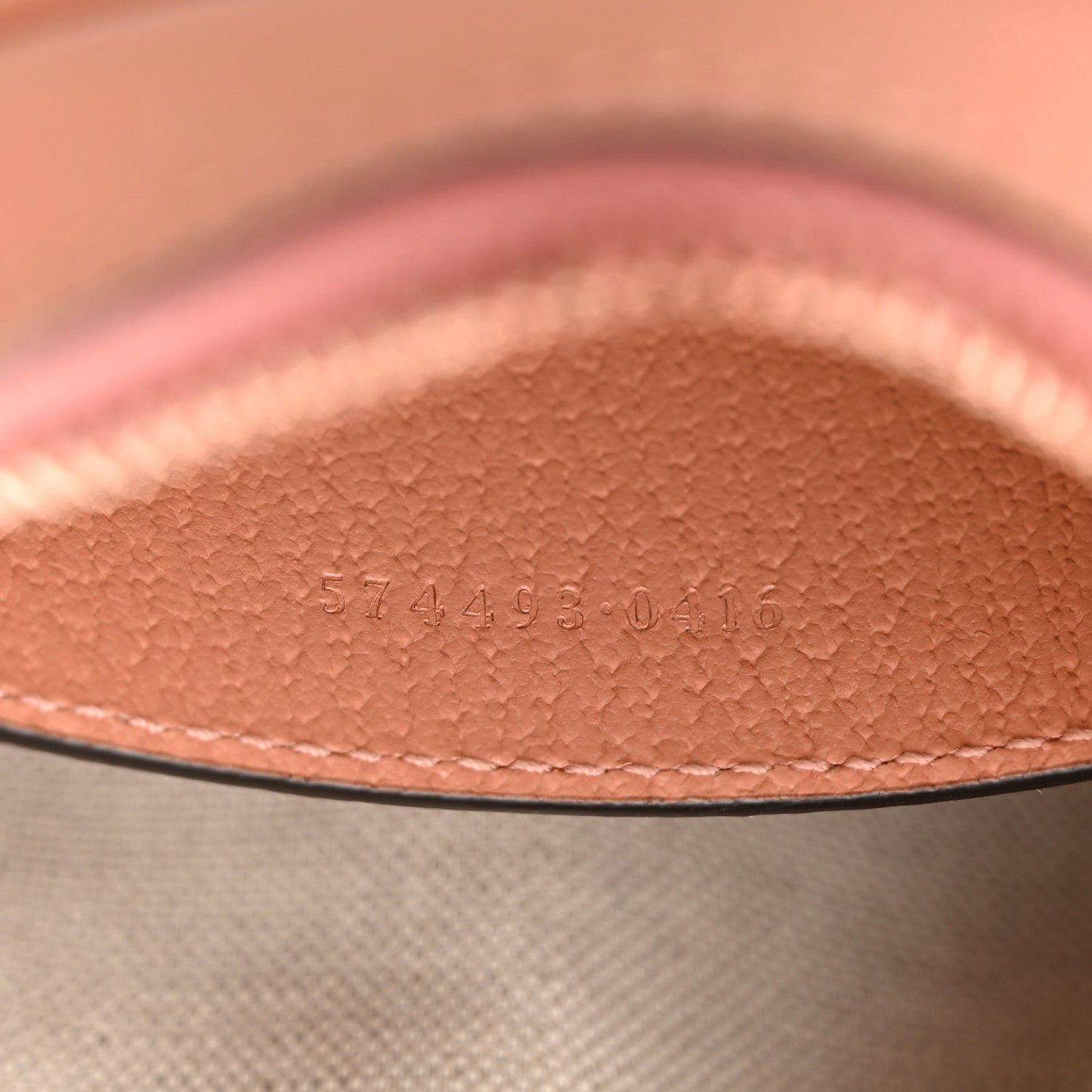 Gucci Monogram Textured Dollar Calfskin Mini Ophidia Shoulder Bag Cloche Rose Pink 7 of 12