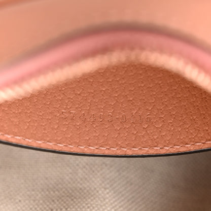 Gucci Monogram Textured Dollar Calfskin Mini Ophidia Shoulder Bag Cloche Rose Pink 7 of 12
