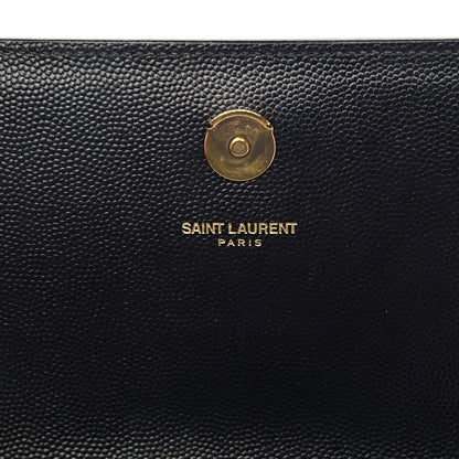 Saint Laurent Grain De Poudre Small Monogram Kate Satchel Black 7 of 15