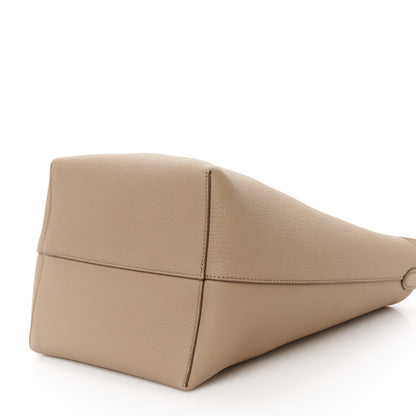 The Row Grained Calfskin Medium N/S Park Tote Dark Taupe 9 of 9