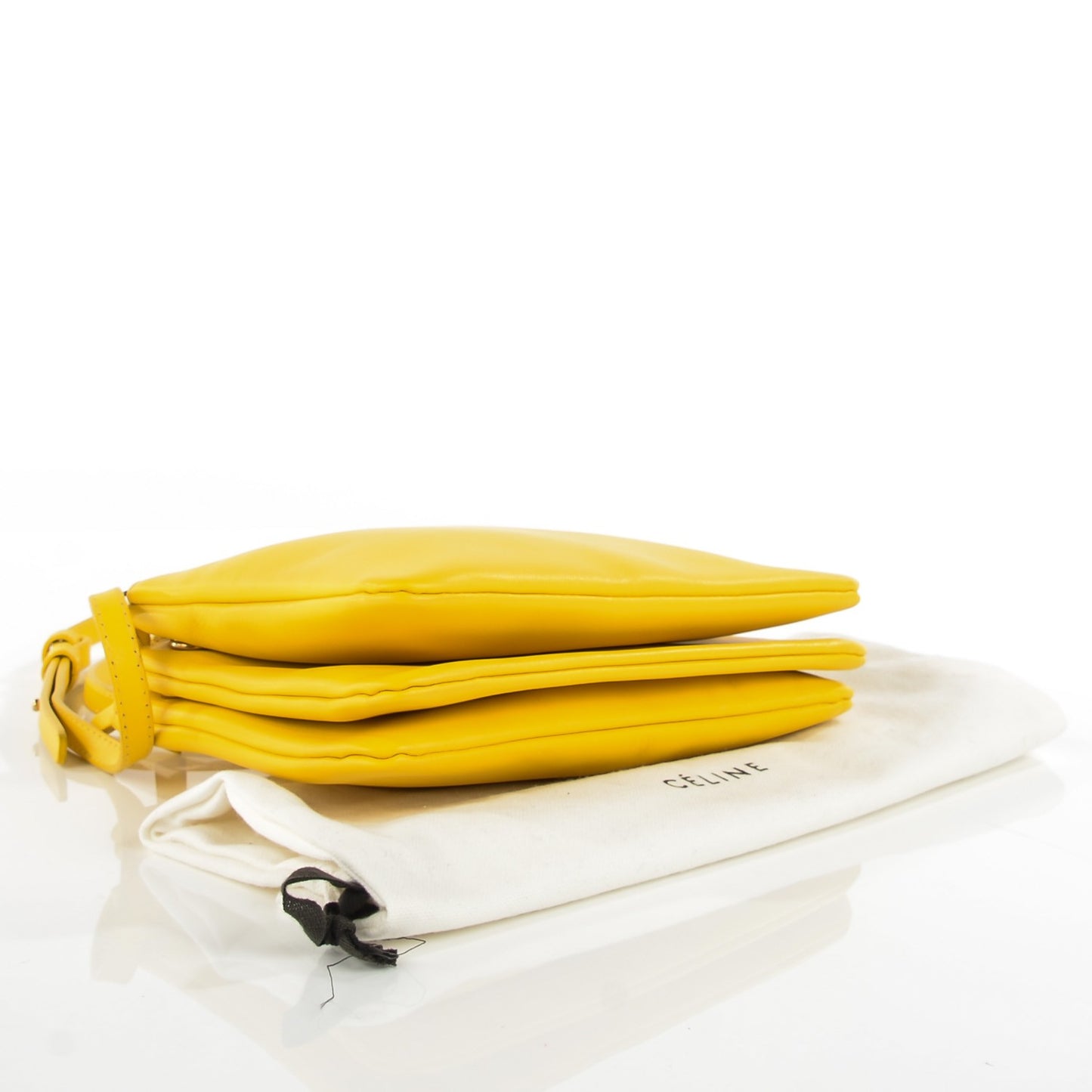 Lambskin Small Trio Crossbody Bag Sun Yellow