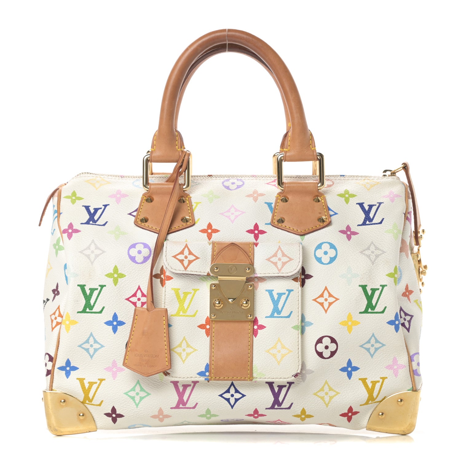 Louis Vuitton Monogram Multicolor Speedy 30 White 1 of 15