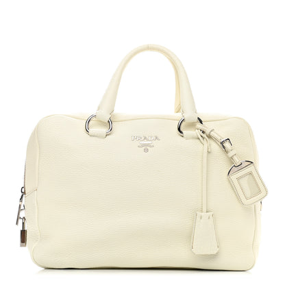 Prada Vitello Daino Satchel Bianco 1 of 15