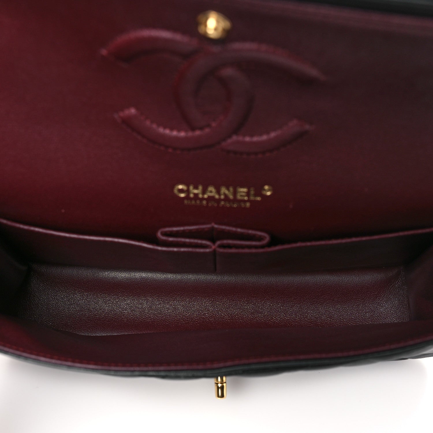Chanel Lambskin Quilted Medium Double Flap Black 5 of 11
