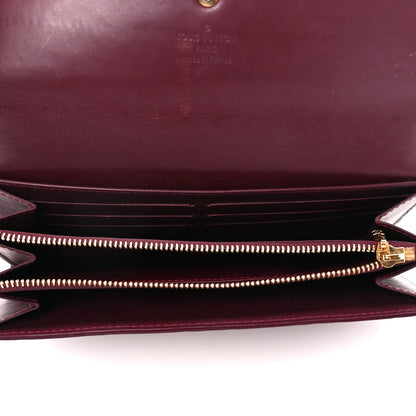 Louis Vuitton Vernis Sarah Wallet Rouge Fauviste 5 of 9
