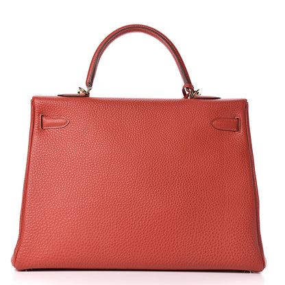 Hermes Togo Kelly Retourne 35 Vermillion 30 of 41