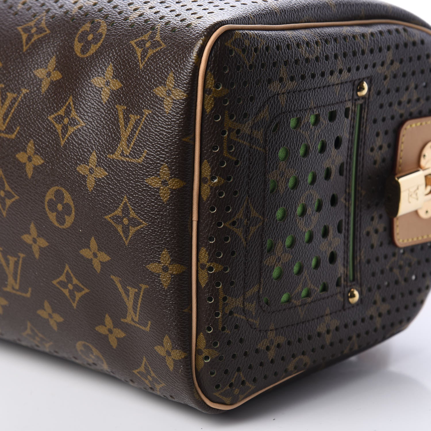 Louis Vuitton Monogram Perforated Speedy 30 Green 6 of 9