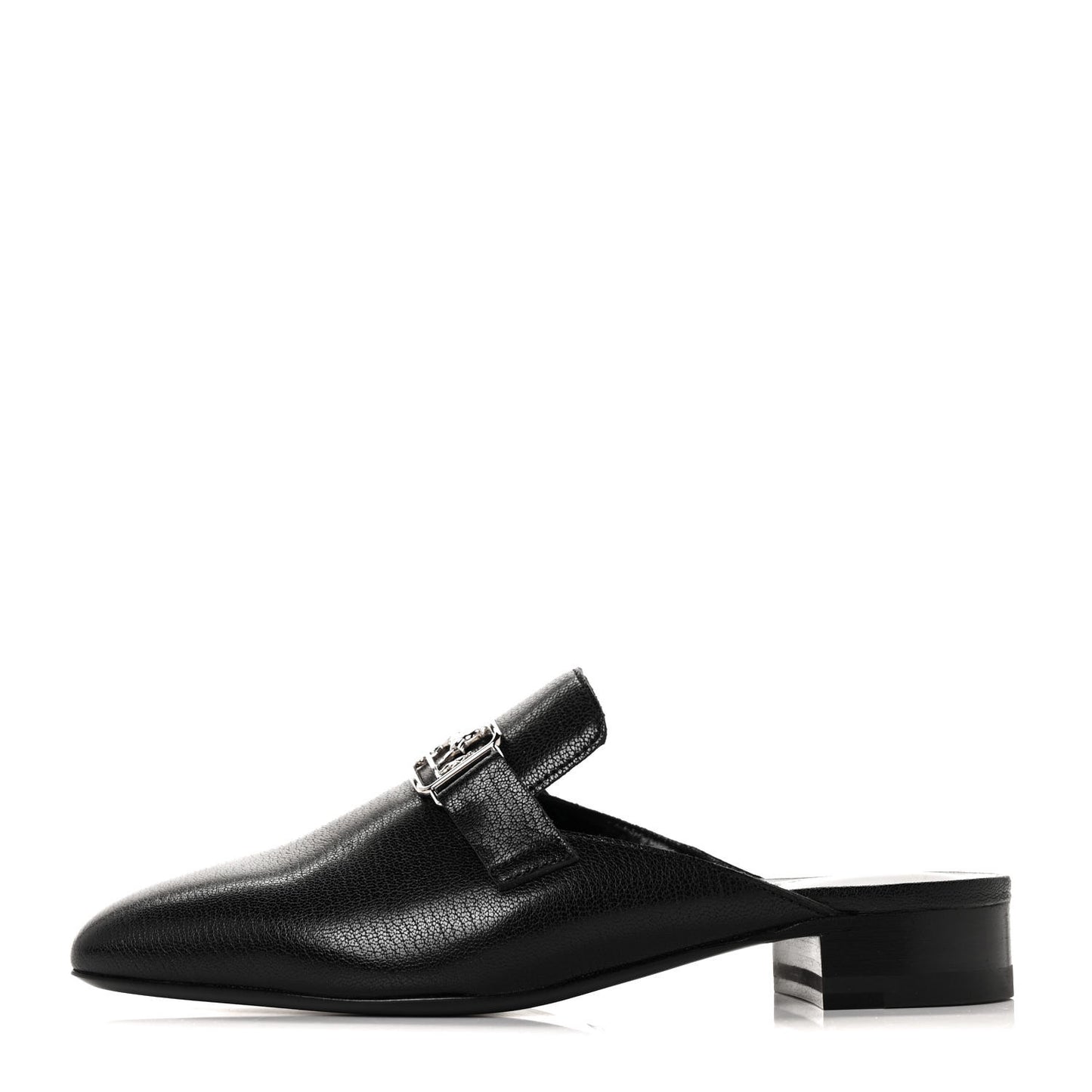 Goatskin Vincennes Mules 35.5 Black