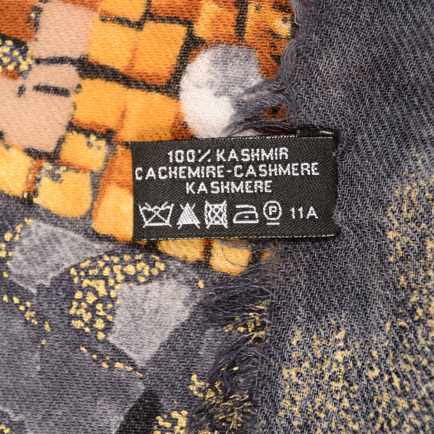 Cashmere Mosaic CC Logo Scarf