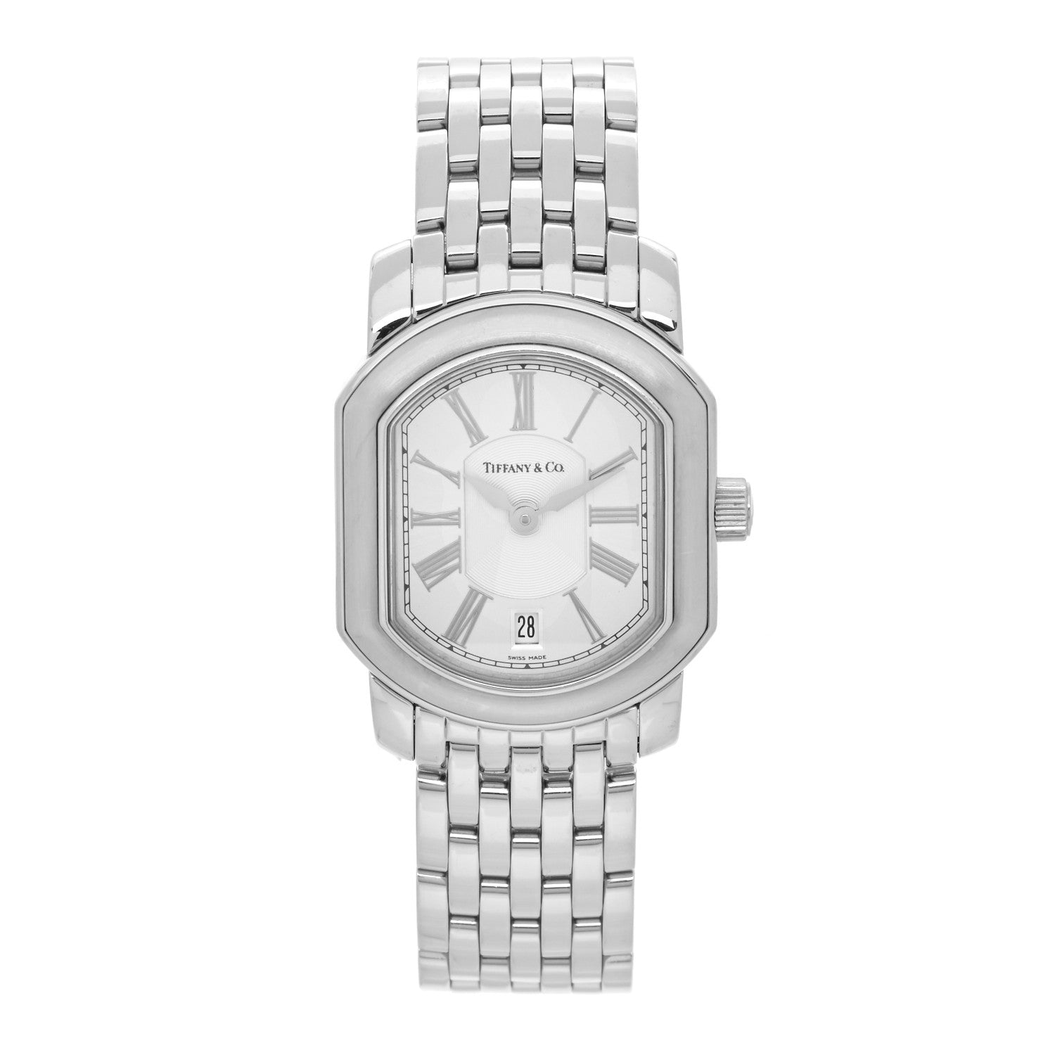 Tiffany Stainless Steel 24mm Mark Coupe Resonator Quartz Watch 1 of 4