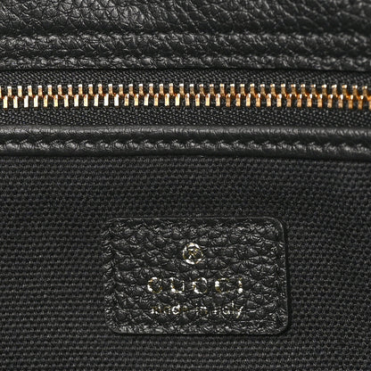 Gucci Grained Calfskin Medium Jackie Top Handle Bag Black 6 of 10