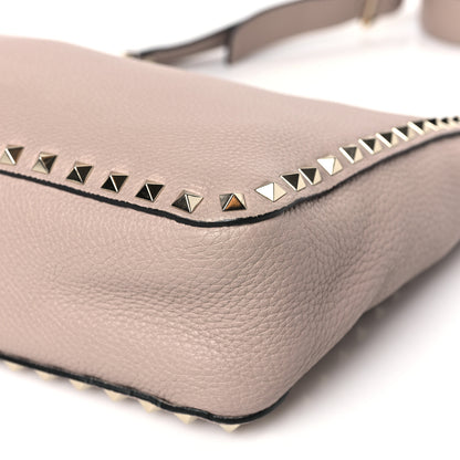 Valentino Garavani Pebbled Calfskin Mini Rockstud Flip-Lock Messenger Bag Poudre 8 of 8