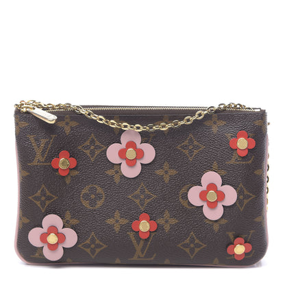 Louis Vuitton Monogram Blooming Flowers Double Zip Pochette 1 of 12
