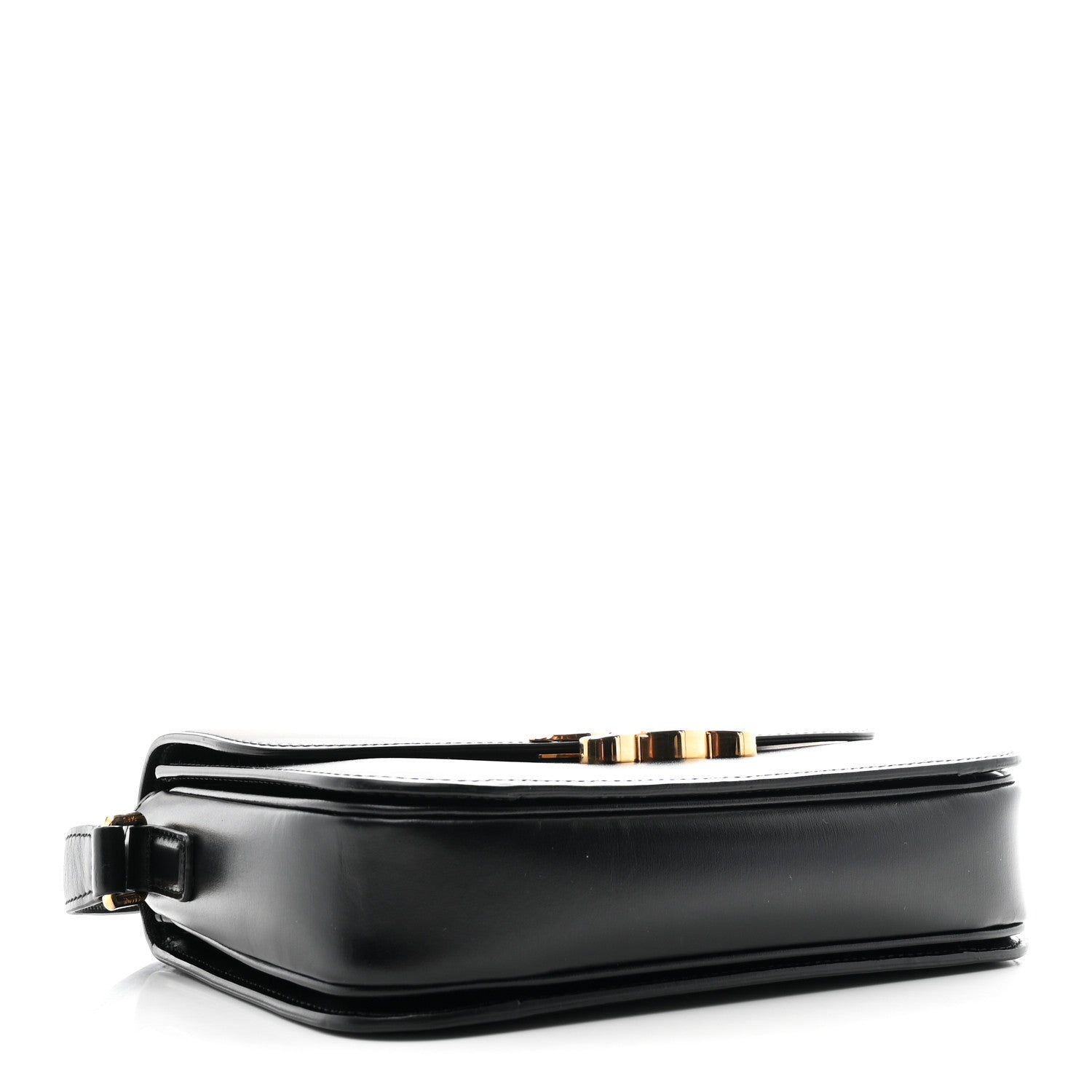 Celine Shiny Calfskin Medium Triomphe Black 4 of 10