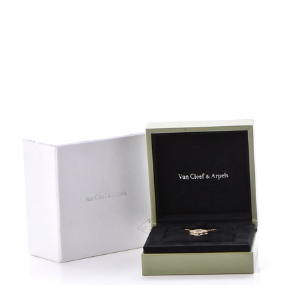 Van Cleef & Arpels 18K Yellow Gold Mother of Pearl Vintage Alhambra Pendant Necklace 8 of 8