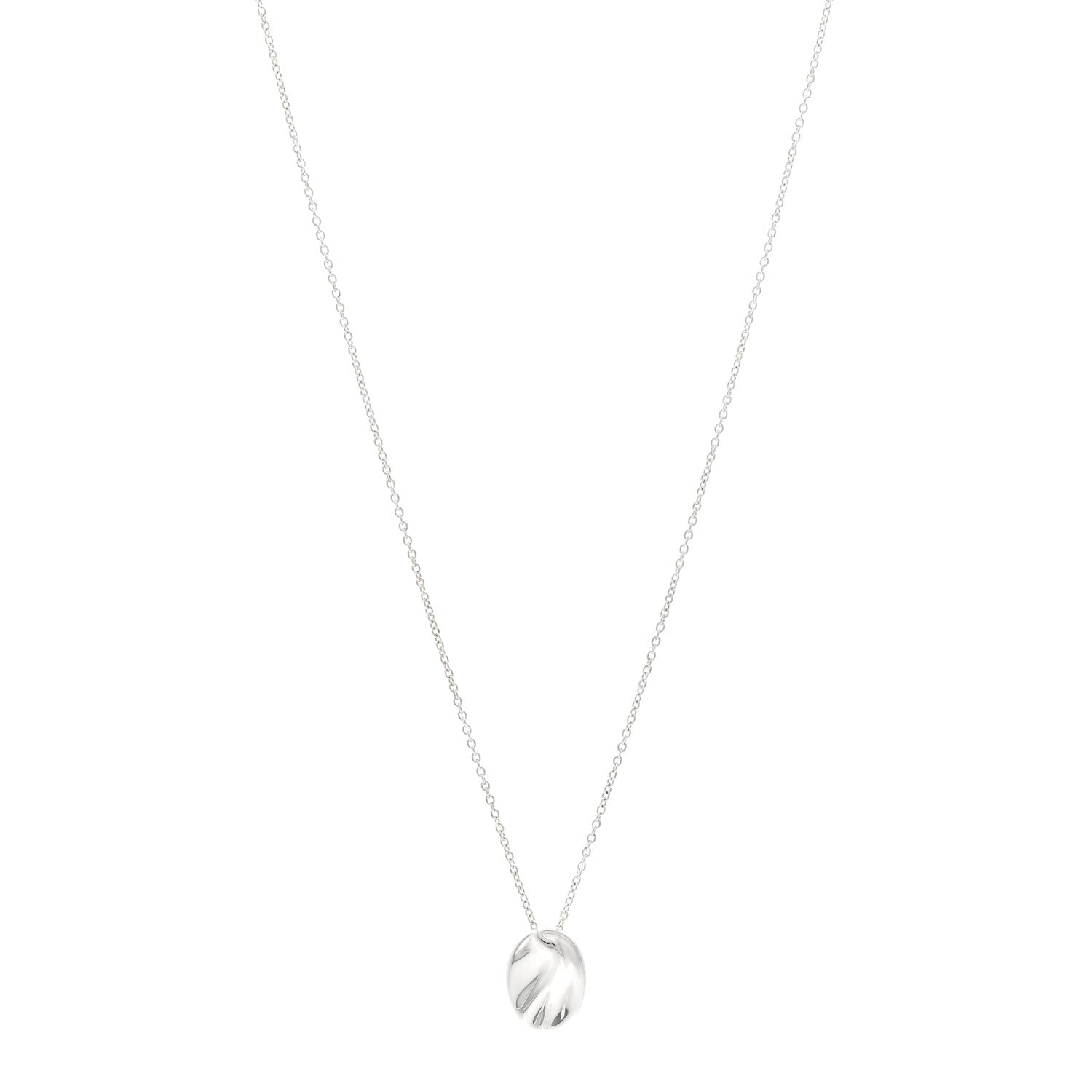 Tiffany Sterling Silver Elsa Peretti Zodiac Aquarius Pendant Necklace 1 of 5