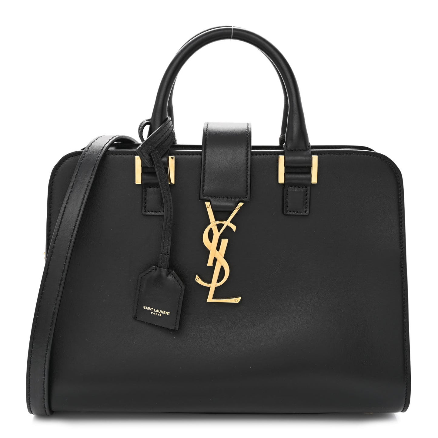 Calfskin Monogram Baby Cabas Black