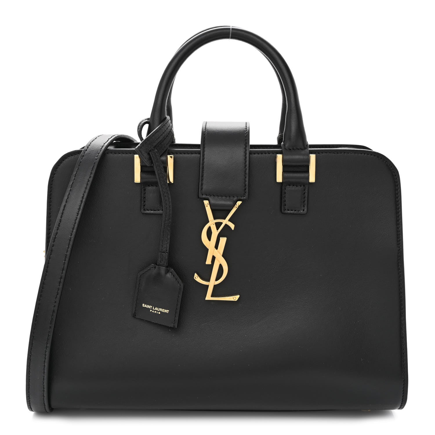 Saint Laurent Calfskin Monogram Baby Cabas Black 1 of 10