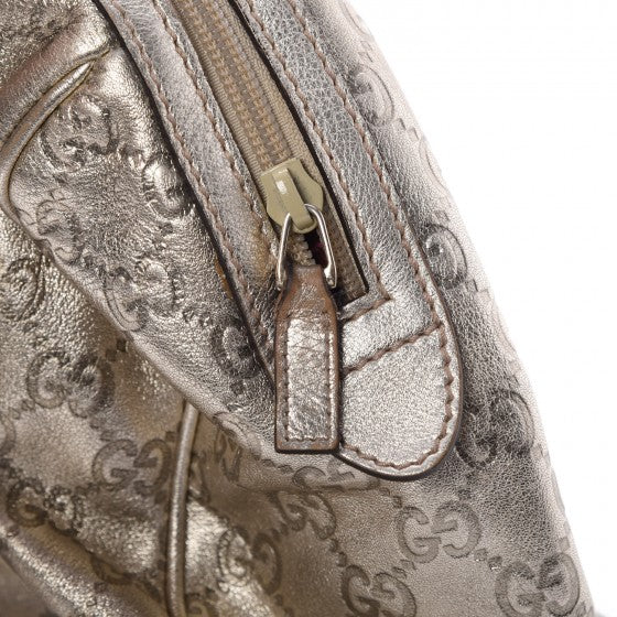 Metallic Guccissima Boston Gold
