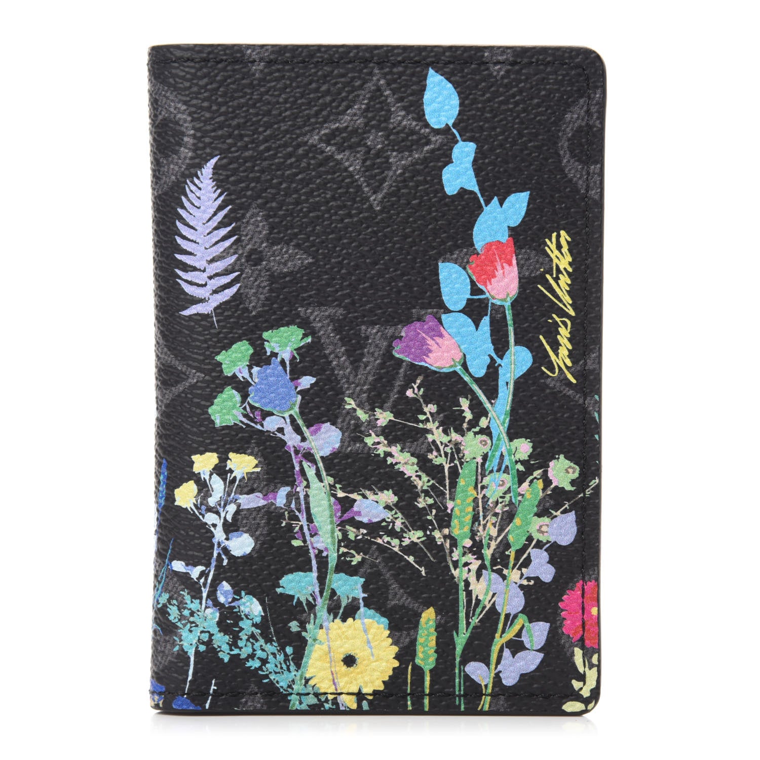 Louis Vuitton Monogram Eclipse Flower Print Pocket Organizer NM 1 of 7