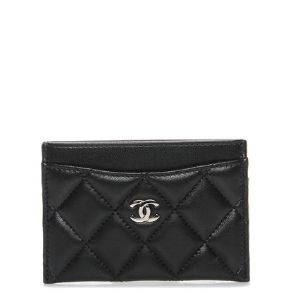 Chanel Lambskin Quilted Card Holder Black 1 of 9