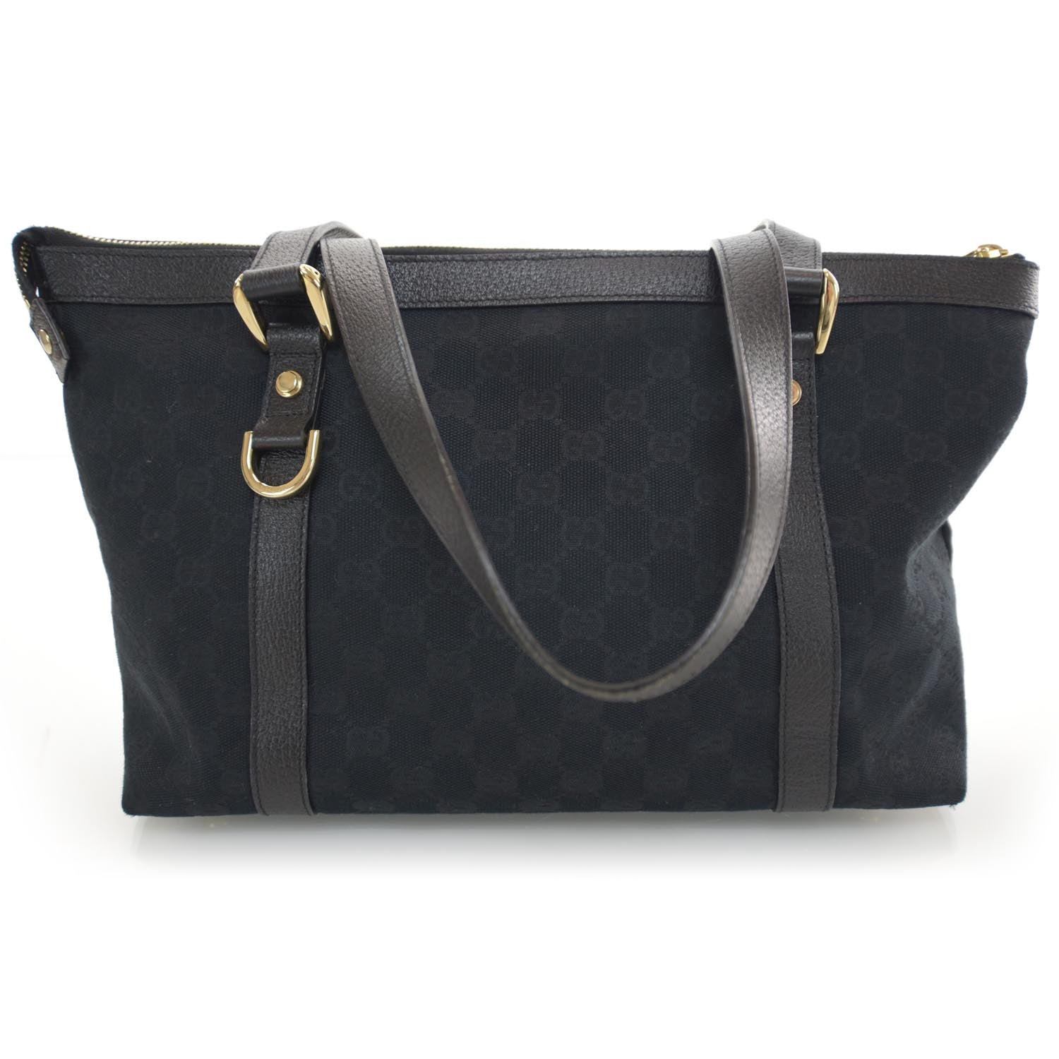 Gucci Monogram Abbey Medium Tote Black 3 of 8