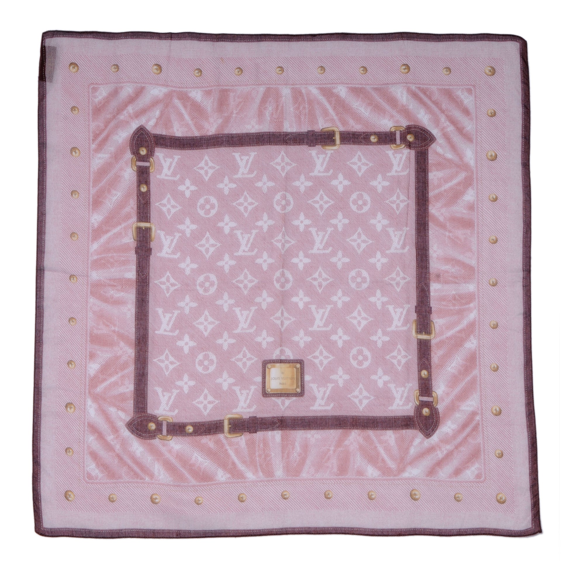 Louis Vuitton Cotton Monogram New Denim Bandana Cherry 2 of 5