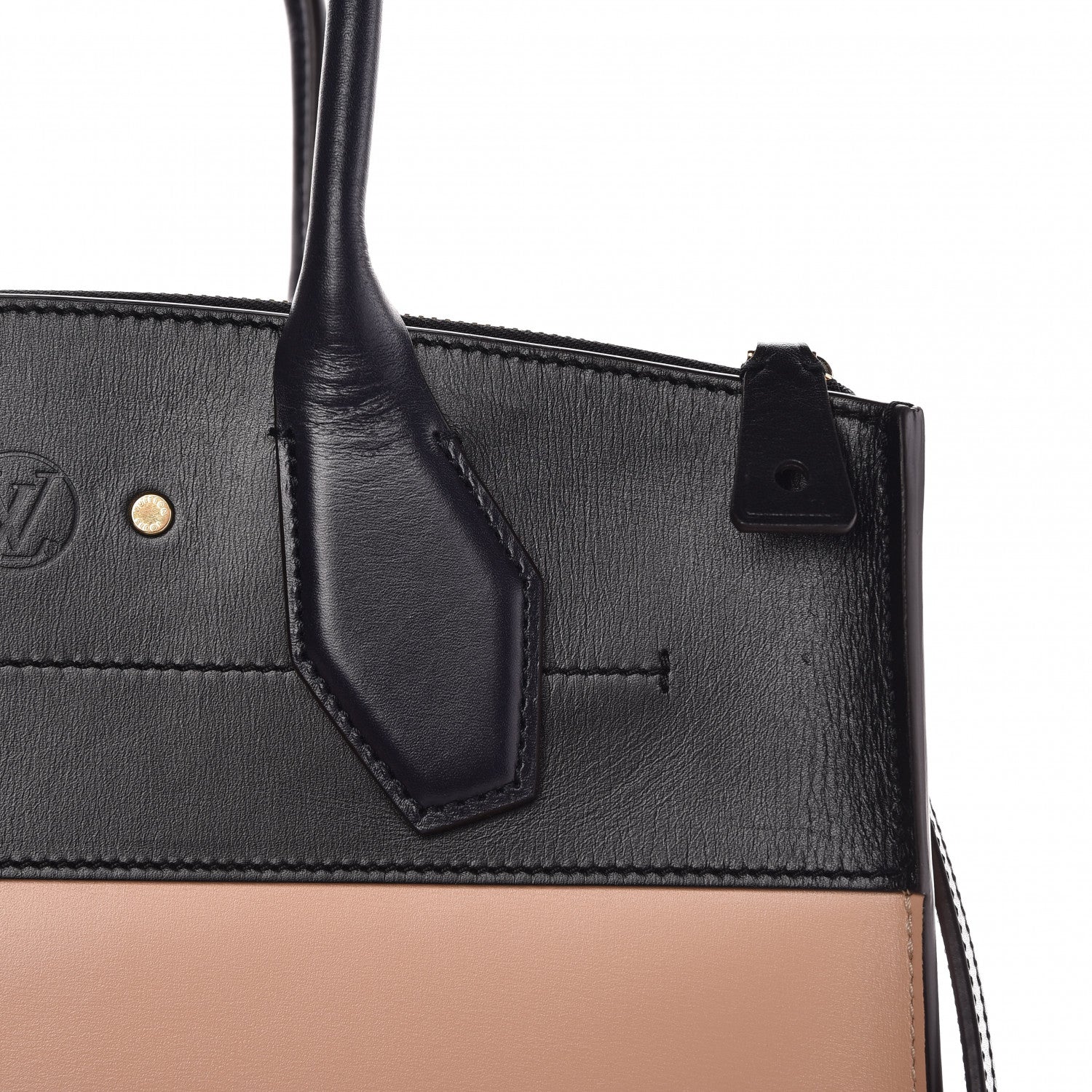 Louis Vuitton Calfskin City Steamer MM Vanilla Black 7 of 10
