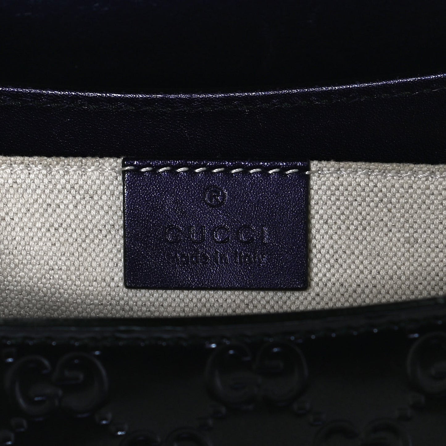 Shine Guccissima Medium Emily Chain Shoulder Bag Melanzana