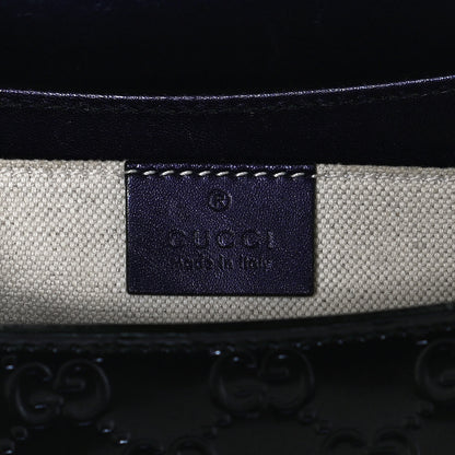 Gucci Shine Guccissima Medium Emily Chain Shoulder Bag Melanzana 6 of 14